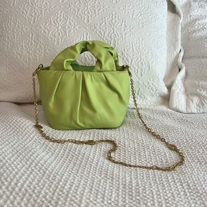 Staud NWT green leather purse